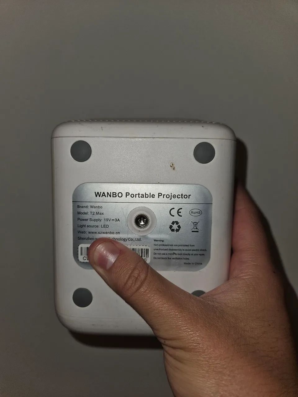 Wanbo T2 Max + Tela 120 polegadas - Foto 3