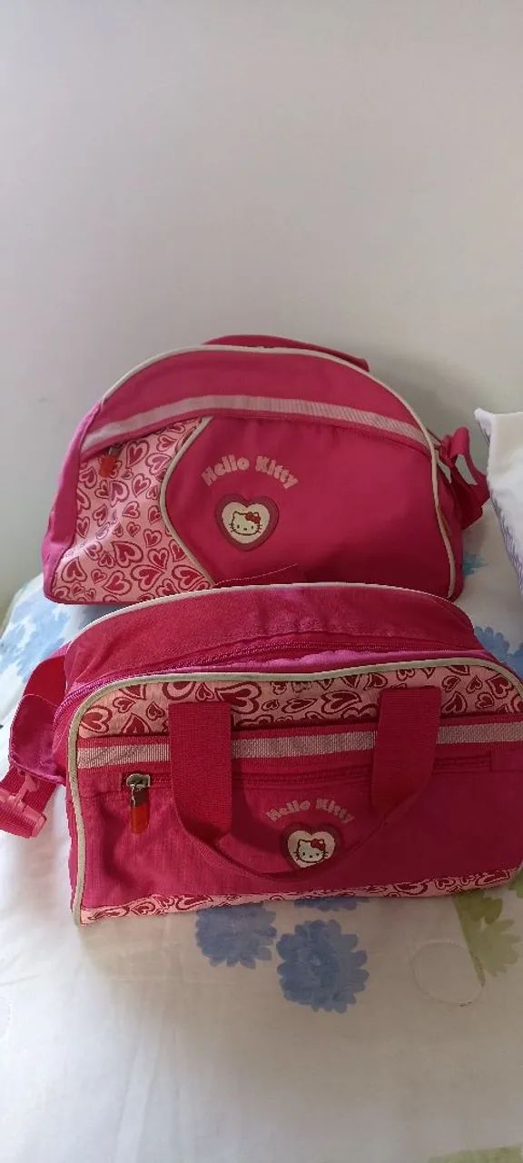 Kit 2 Bolsas de viagem Hello Kitty Rosa
