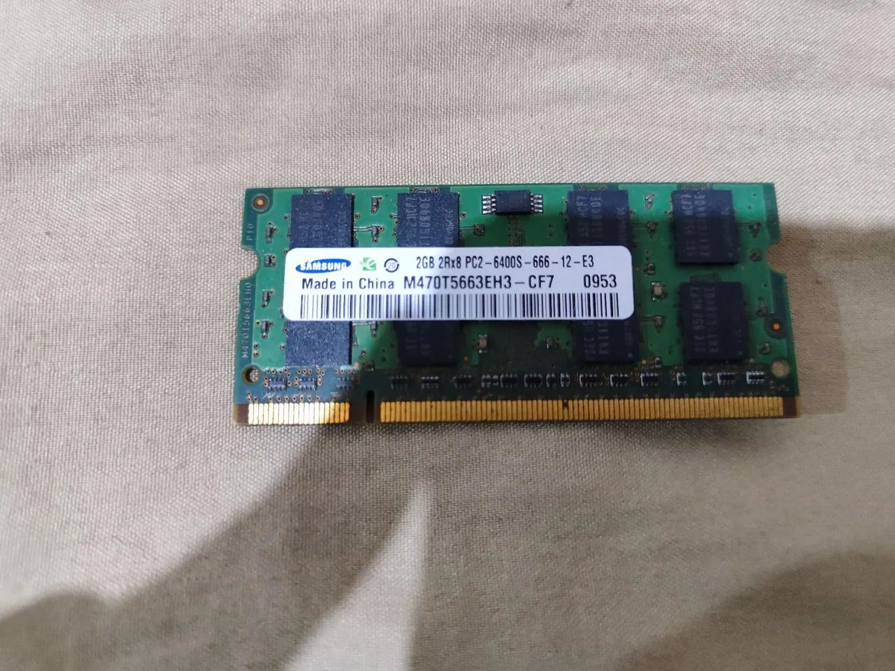 Memória ram 2Gb DDR2 Samsung 
