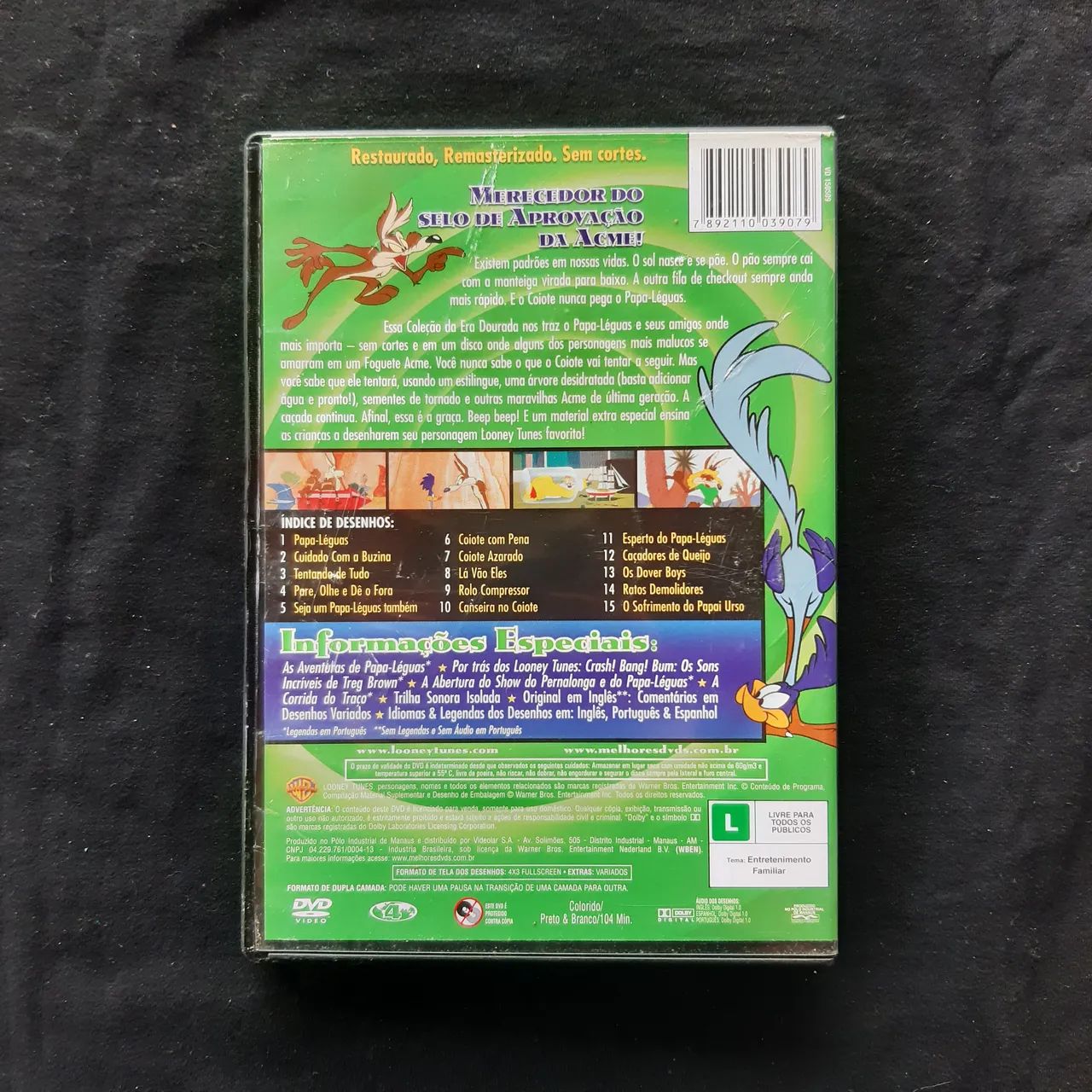 DVD Coleção Looney Tunes - Aventuras Com Papa-Léguas - Foto 3