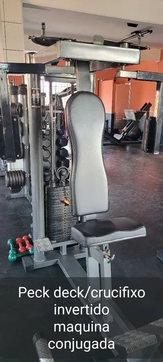 Peck deck/ crucifixo invertido maquina conjugada - Foto 2