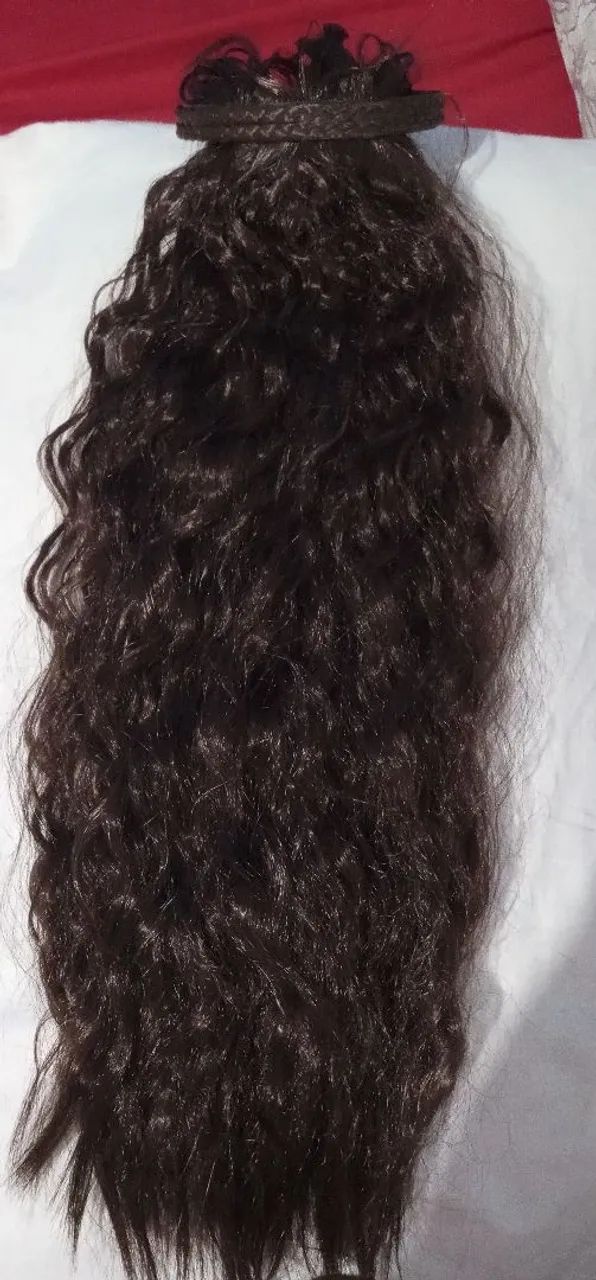 Aplique de Cabelo sintético com tiara e Franja - Foto 4