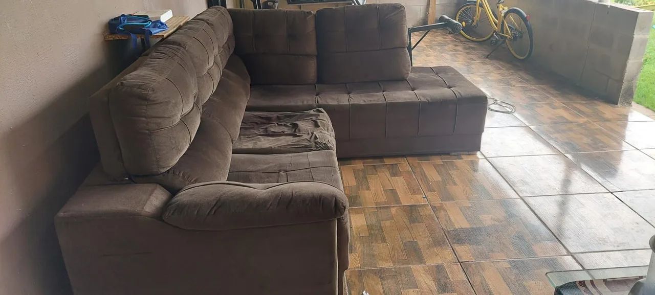 Sofá retrátil e reclinável usado - Foto 2