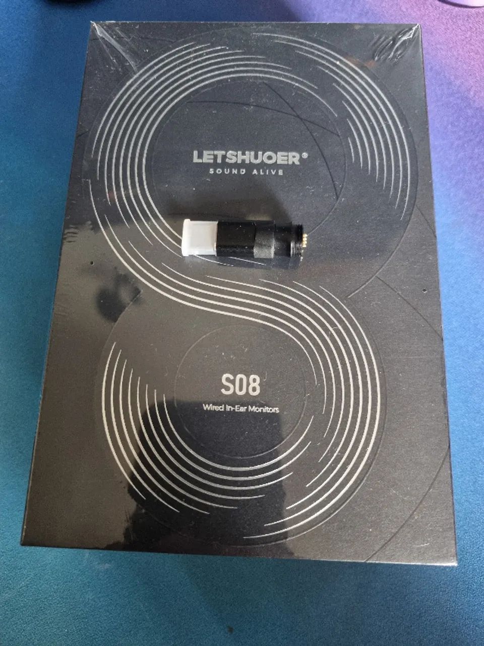 Fone de ouvido Letshuoer S08 Cor Preta + Adaptador USB-C (LACRADO) - Foto 3