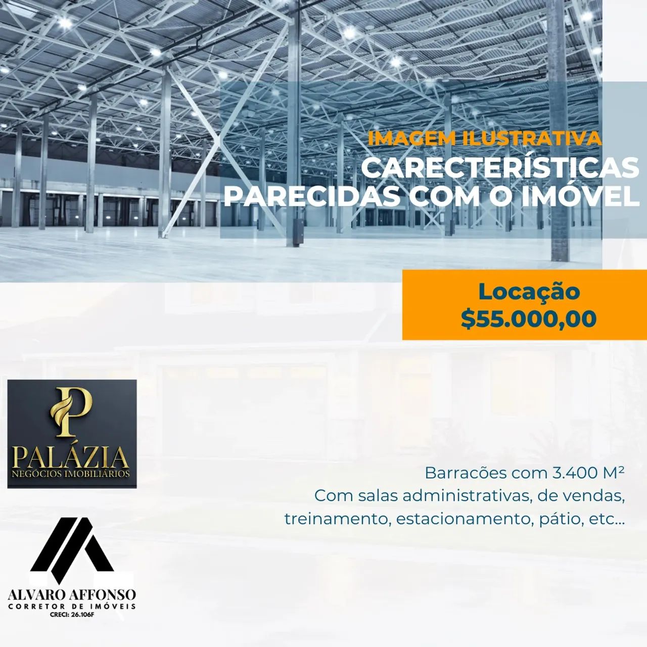 Barracão para Locação em Londrina, Rodovia BR 369 (entre Ibiporã e Londrina) - Acesso à Av