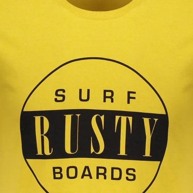 Camisa Rusty Splits Amarela Tamanho: P - Foto 4