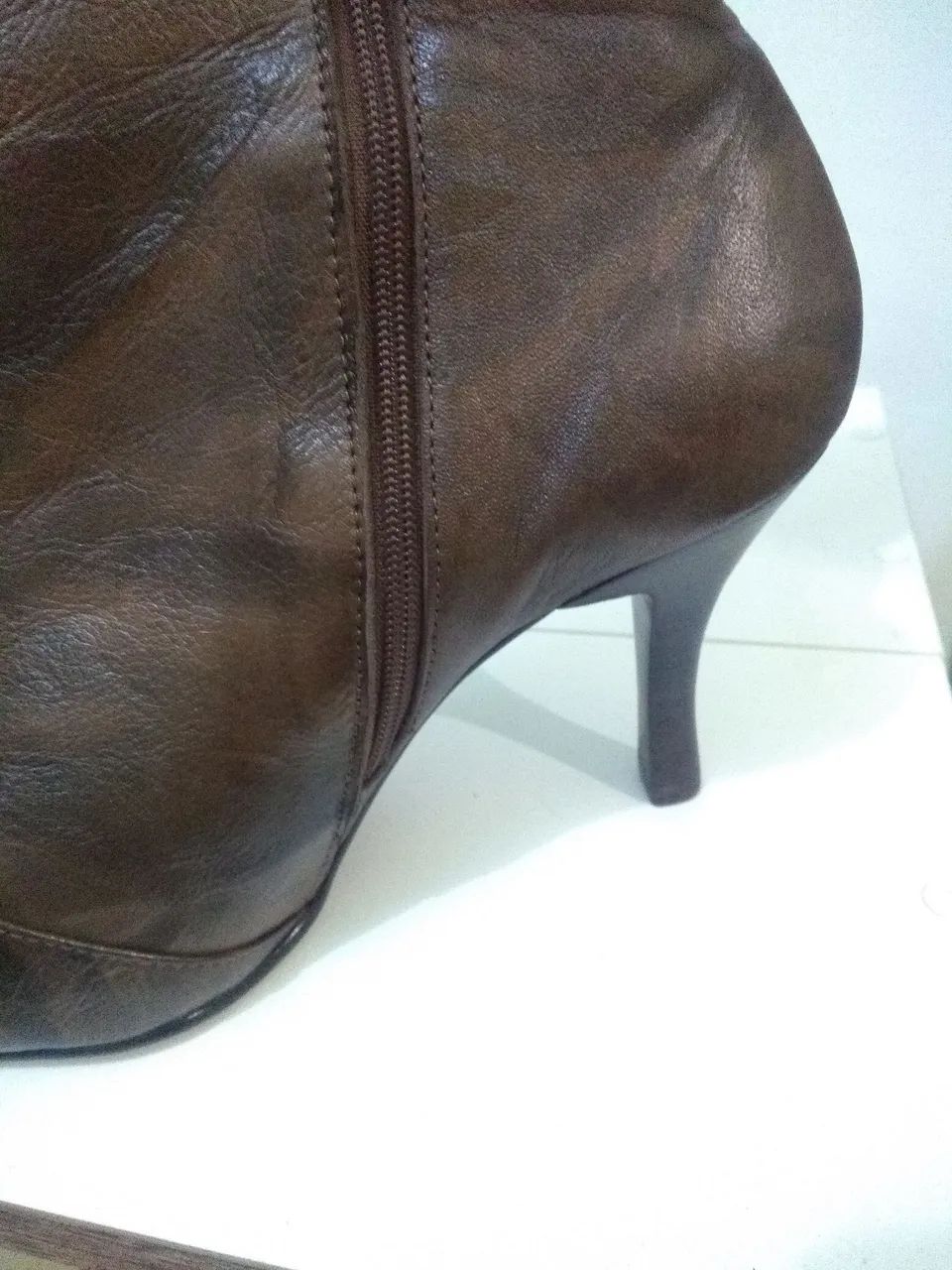 Botas Marrom Couro Italiano - Foto 4
