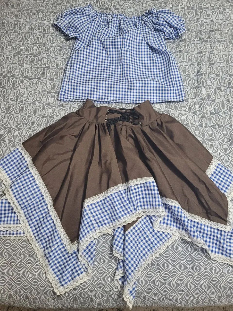 Vestido Saia Quadrilha Menina Novo 11 Anos - Foto 2