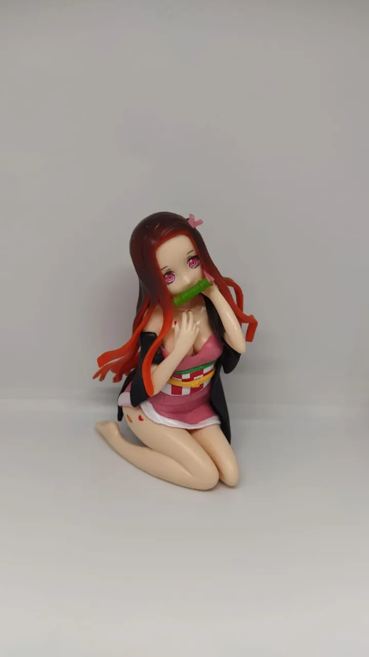 Boneco Action Figure Nezuko Ajoelhada Demon Slayer