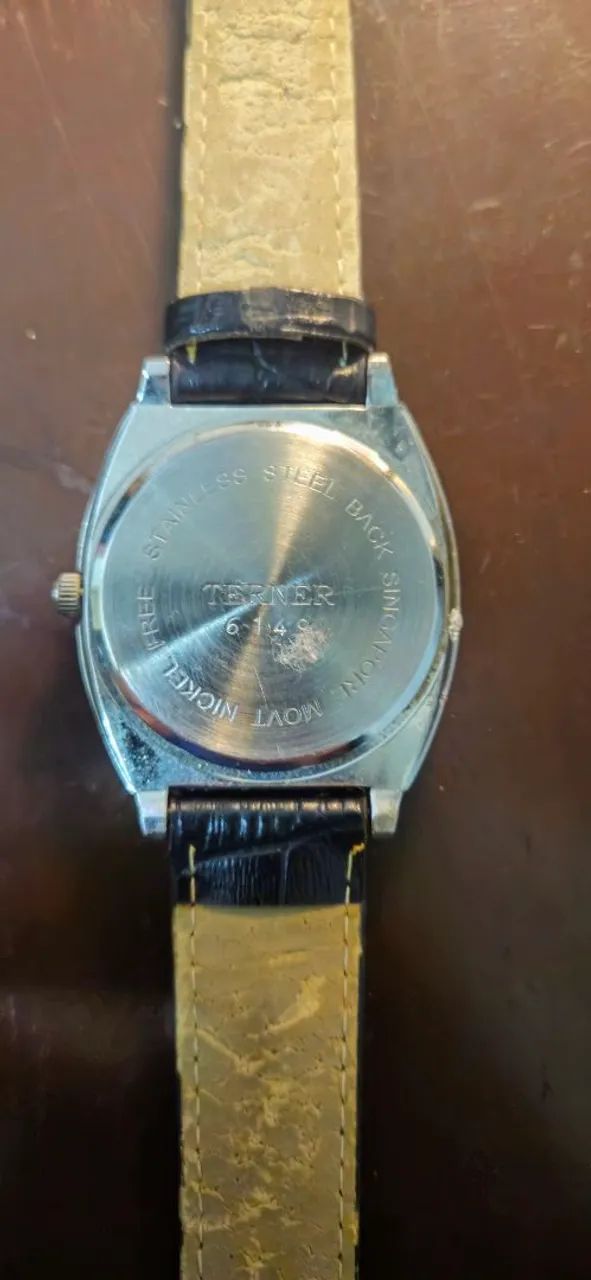 Relógio Terner Analógico Original Prateado - Pulseira de Couro - Foto 2