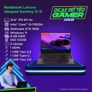 Notebook Gamer Lenovo Ideapad Gaming 3i i5 - Foto 2