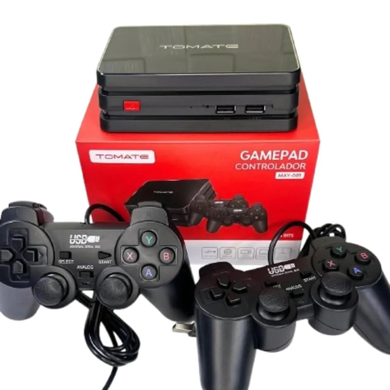 Console Retrô Tomate com 2 Controles USB - Diversão Garantida!