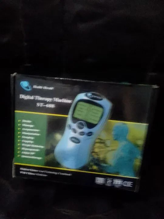 Medidor pressão, aparelho massagem 