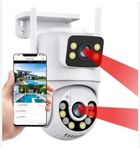 Câmera de Segurança Wi-Fi Dupla - Monitoramento 24/7 Full HD - Foto 2
