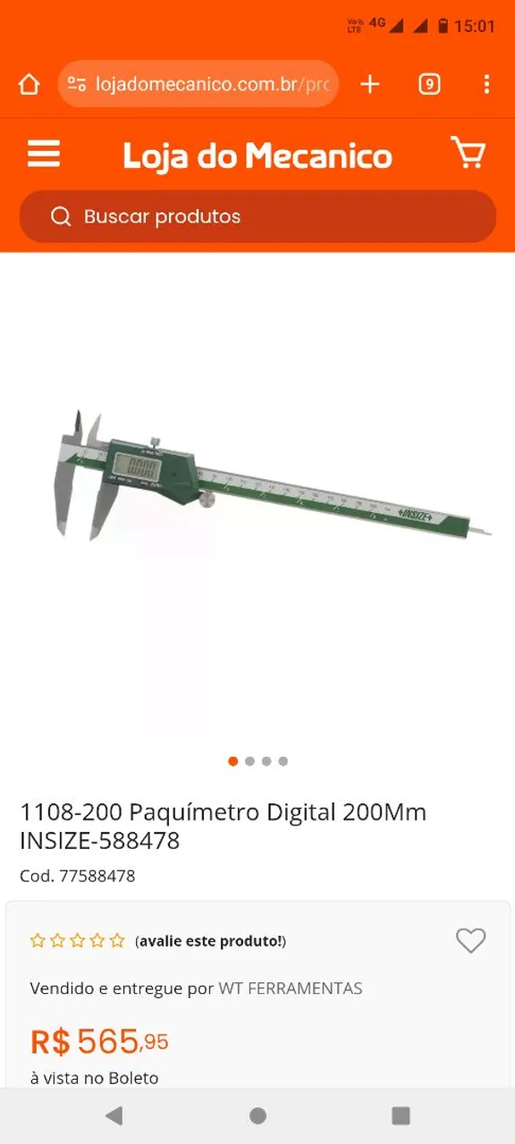 Paquímetro Digital 150m INSIZE-588478