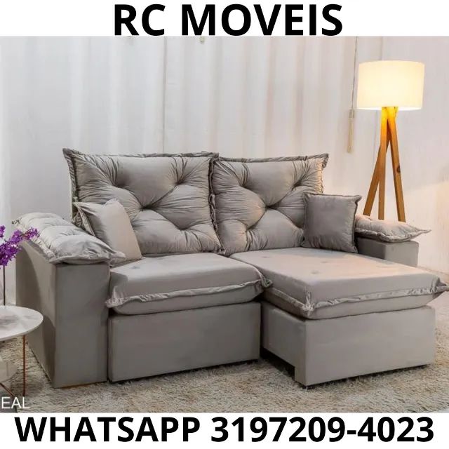 Sofá Londres Retrátil e Reclinável 2m - Conforto e Sofisticação