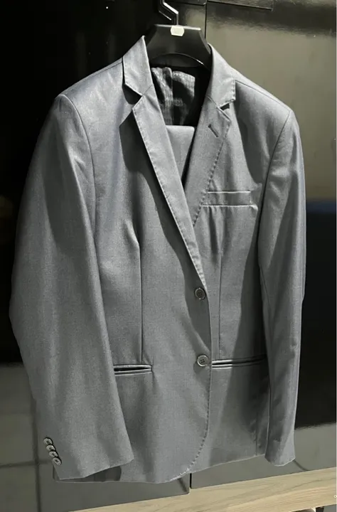 Terno Masculino Slim Cinza semi brilho