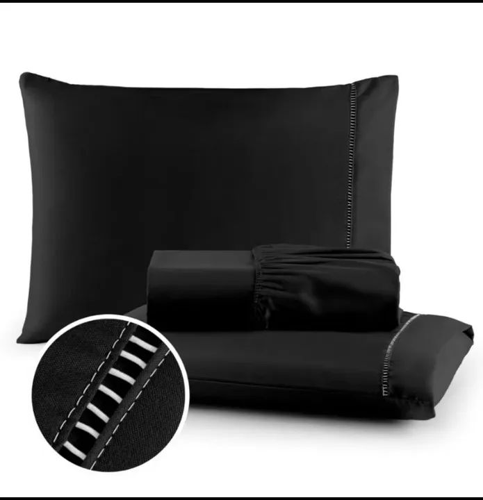 Jogo de Cama Casal King - Vermelho - Algodão Egípcio - Foto 2