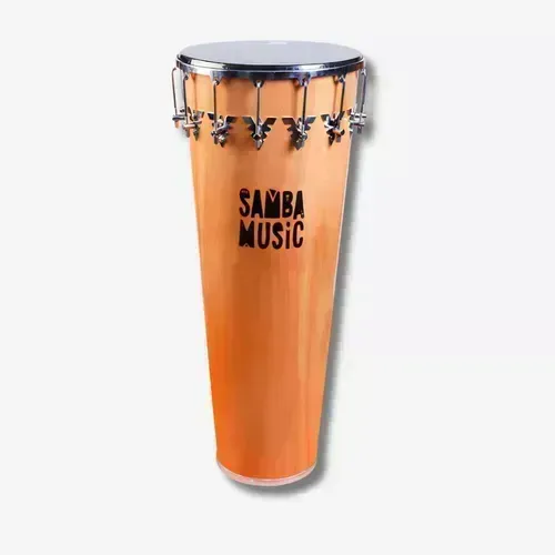 Timbal Samba Music Madeira 90x14 Madeira Verniz 14 Afin.