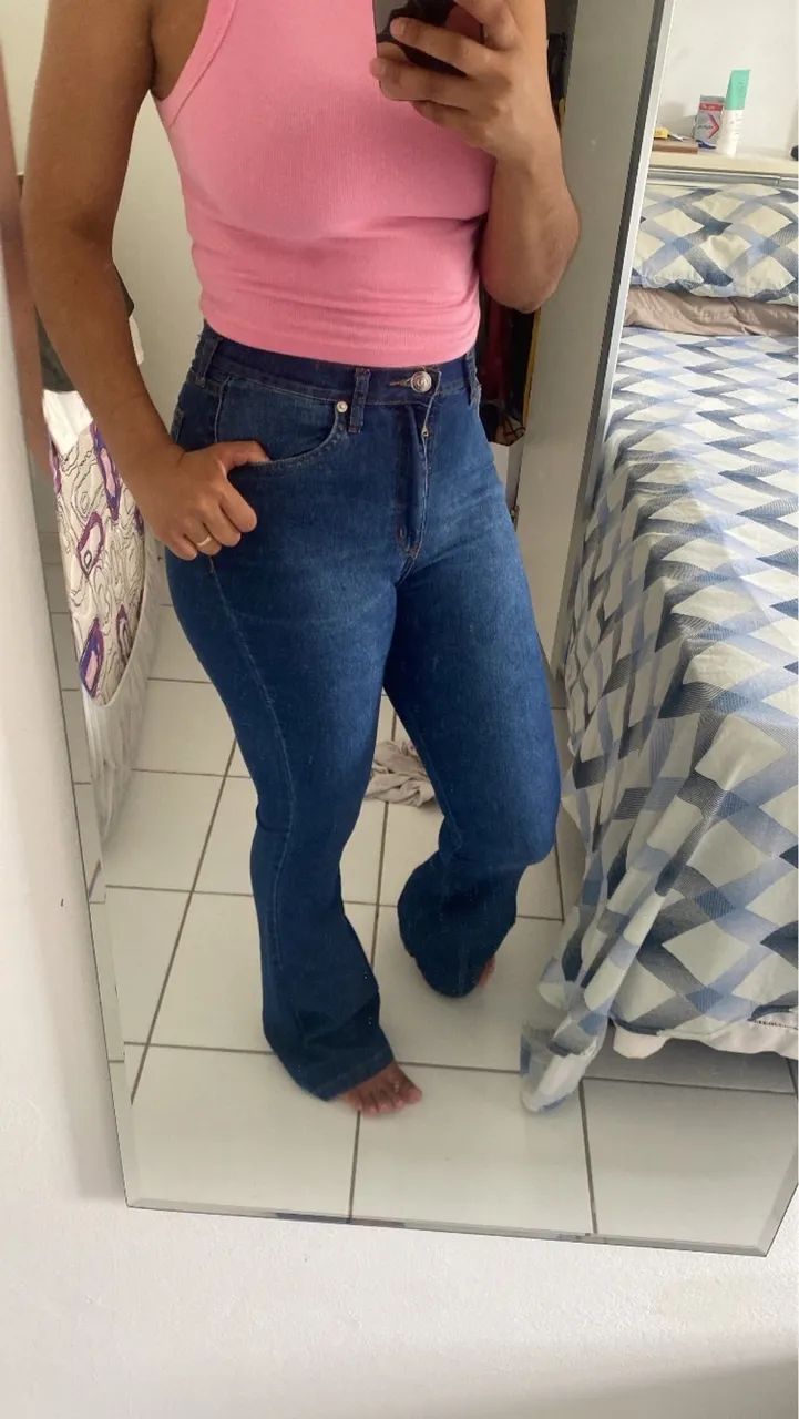 Calça jean de marca  - Foto 4