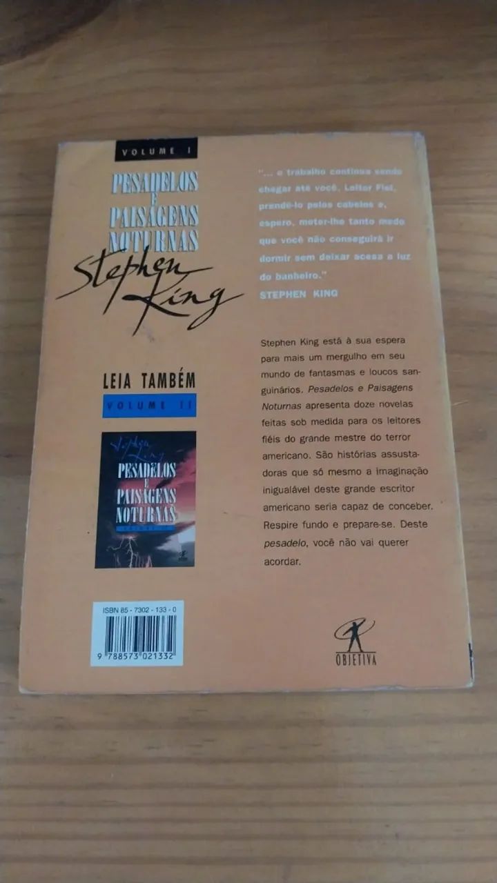 Livro Pesadelos e Paisagens Noturnas Volume 1 - Stephen King - Editora Objetiva - Foto 2