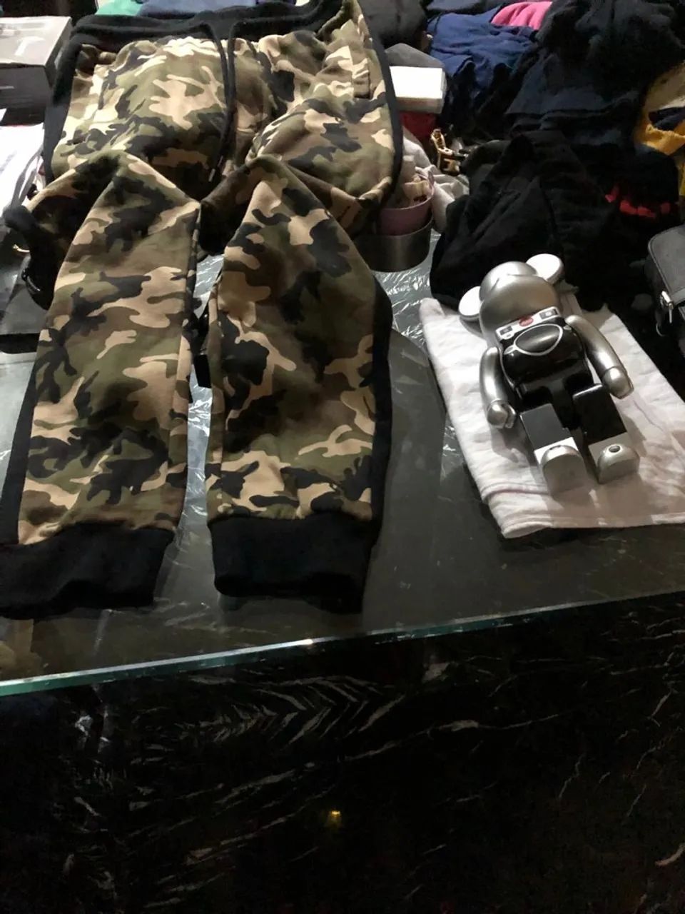 Calça Moletom Militar Camuflada Forever 21 - Foto 3