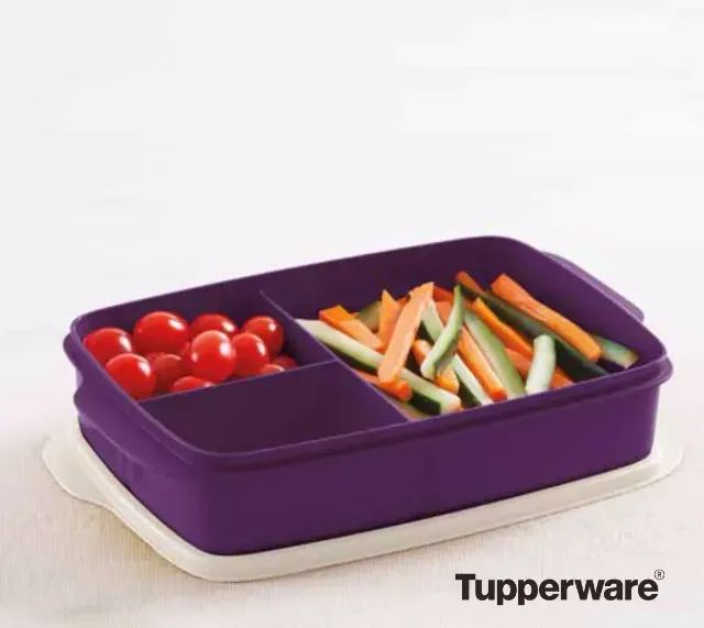 Tupperware Basic Line 1l Retangular Com Divisórias - Foto 5