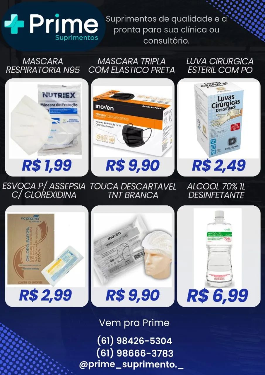 Luvas Procedimento latex nitrilica vinil - Mega Promoção - Foto 6