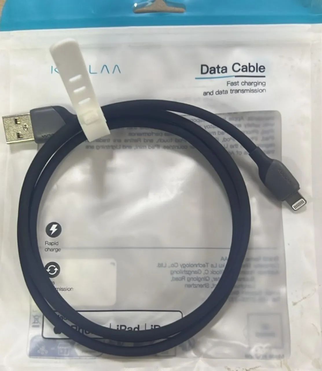Cabo iPhone Usb Lightning Kuulaa Turbo Quick Charge 1m - Foto 3