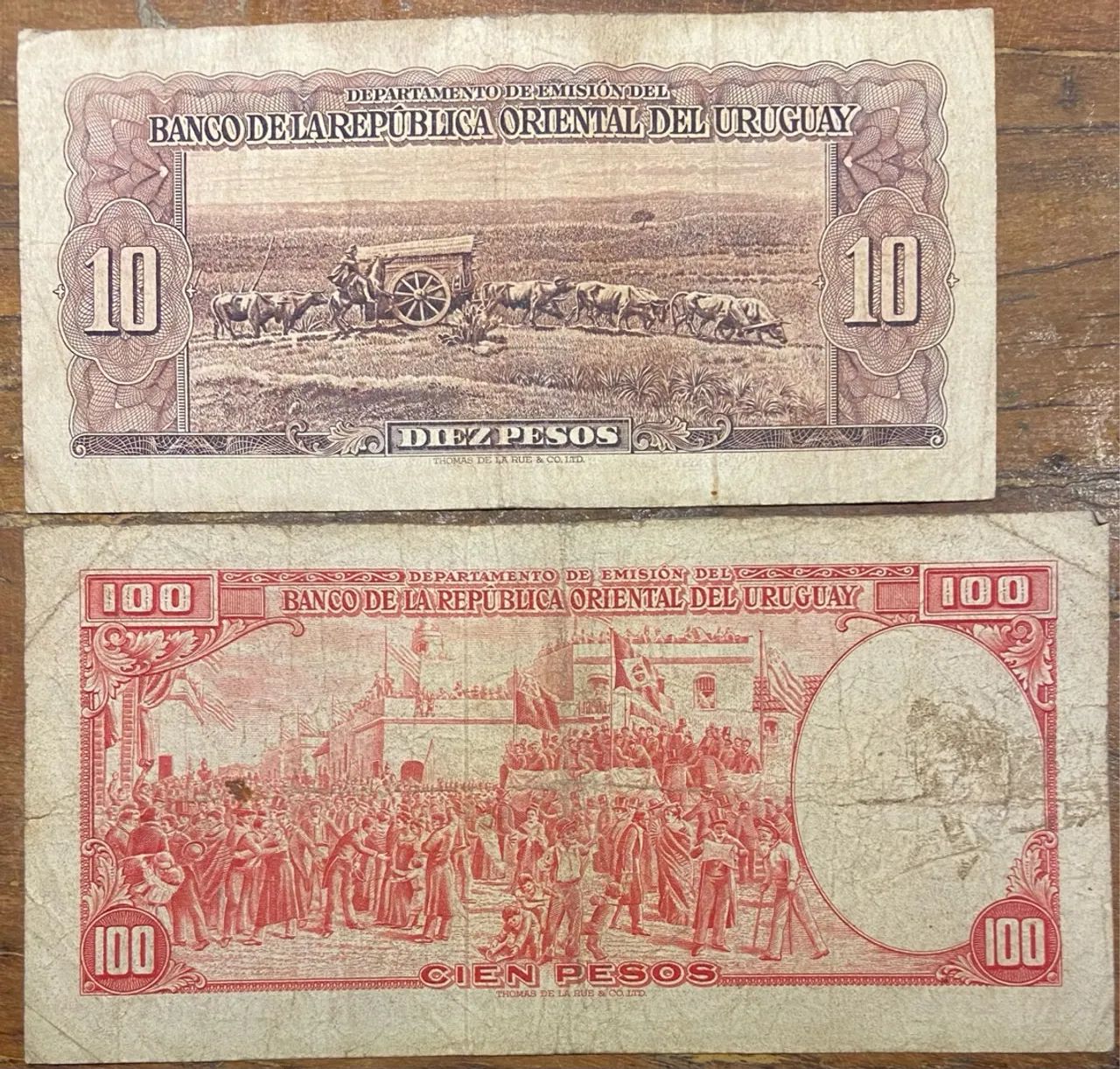 Cédulas antigas do Uruguai - Foto 2