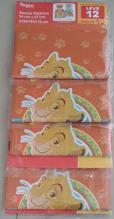 Sacolas Rei Leão Saquinho Lembrancinha Surpresa Festa Aniversário - Foto 2