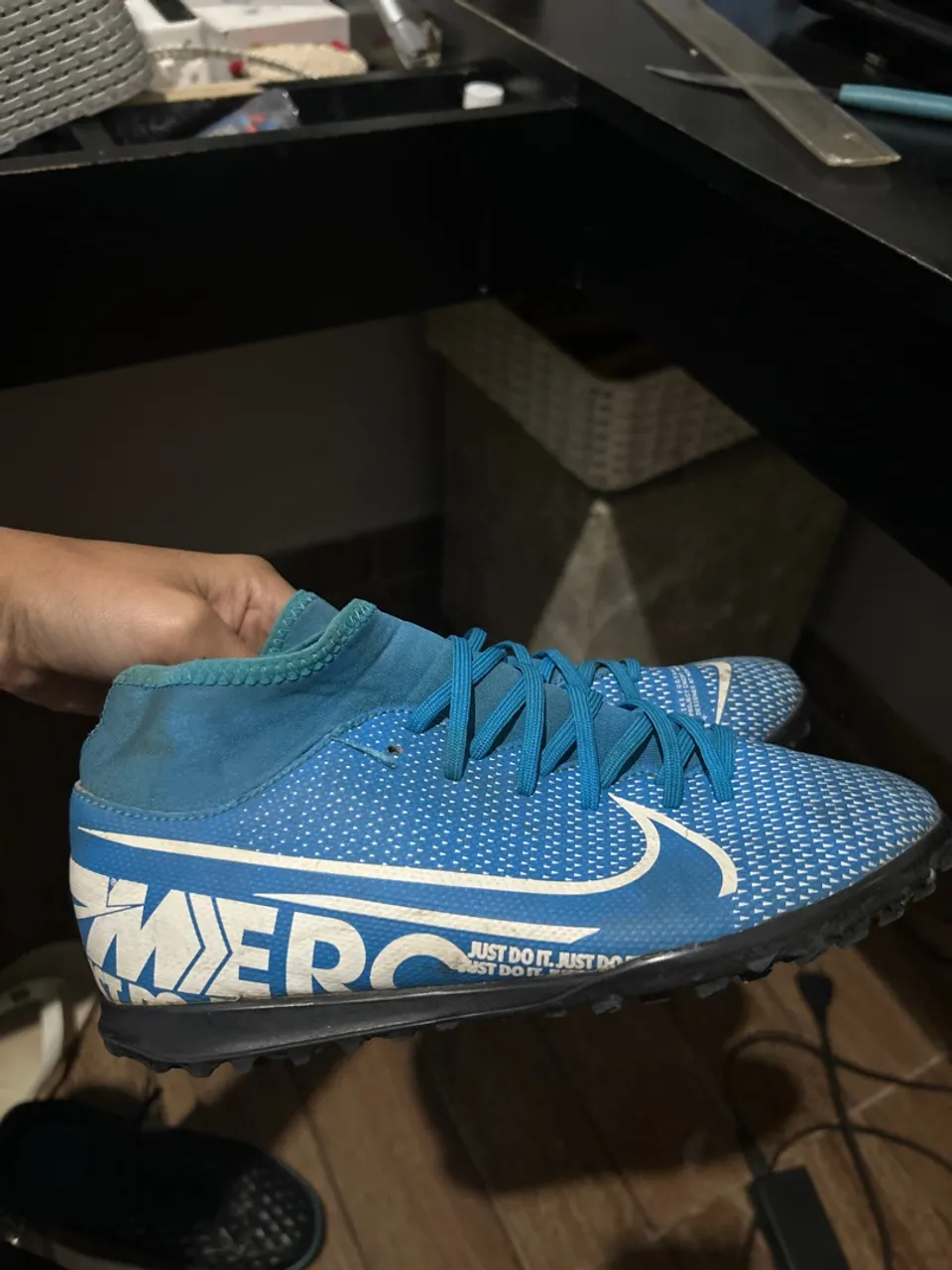 Chuteira Nike Mercurial Azul 35
