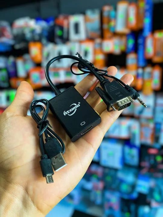 CABO CONVERSOR VGA PARA HDMI COM ÁUDIO E VÍDEO - Foto 2