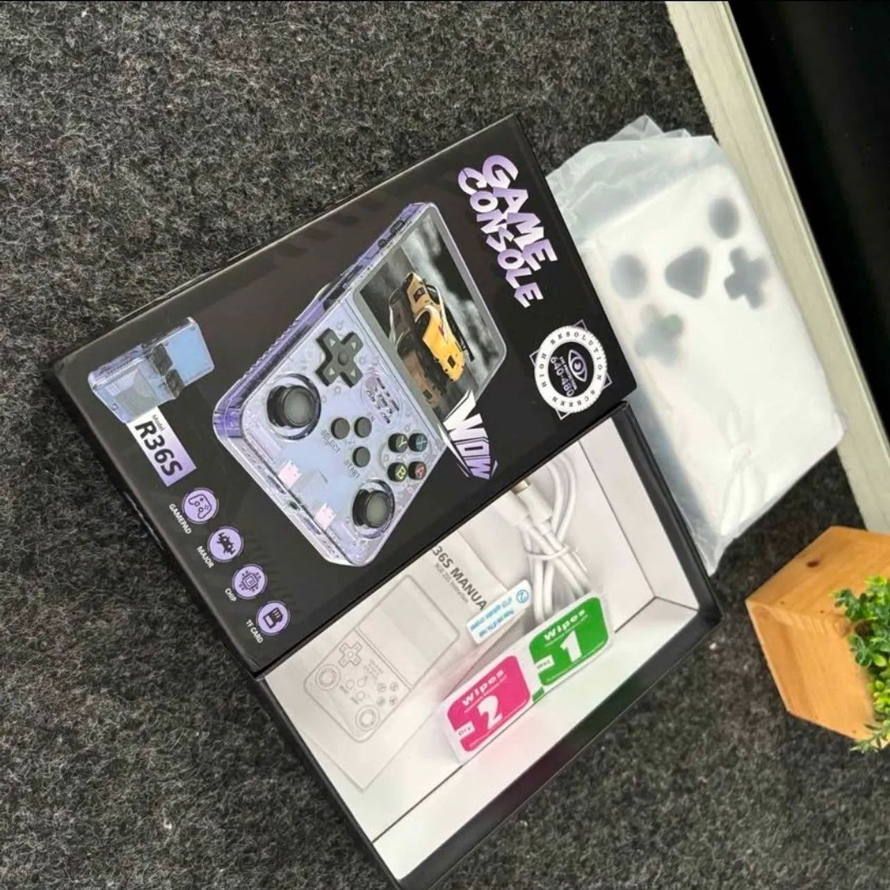 R36S 64gb Console Portátil Retro - BRANCO - Foto 3