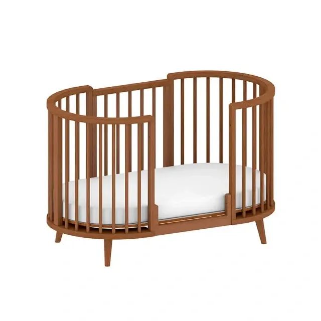 Berço Oval 4 em 1 Madeira marca Lilibee