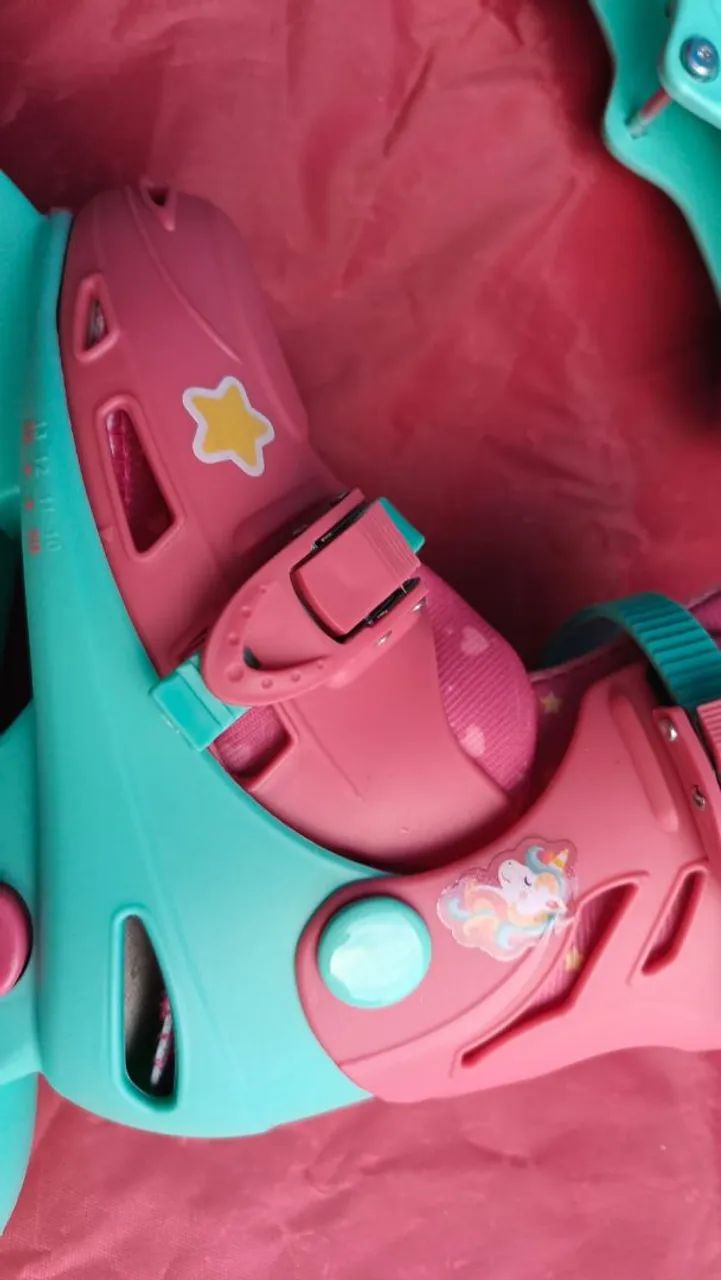 Roller Tri Inline 2 em 1 Unicórnio Novos Bel (PRONTA ENTREGA) - Foto 3