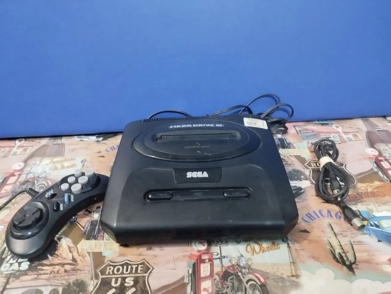 Mega Drive 3 Console de Vídeo Game funcionando 