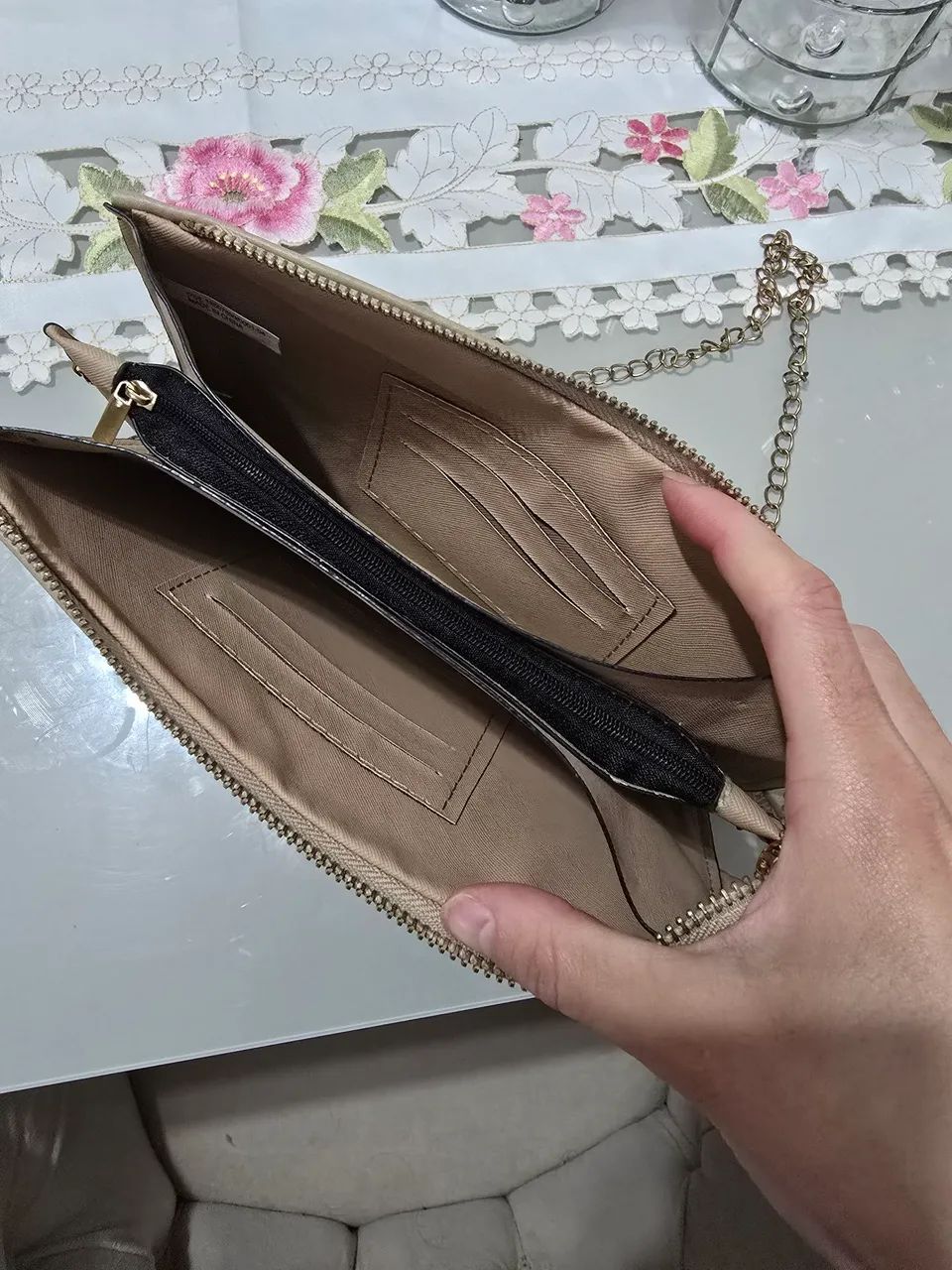 Carteira grande com alça/necessaire  - Foto 3