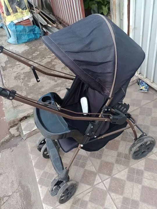 Carrinho de bebê Galzerano preto  - Foto 3