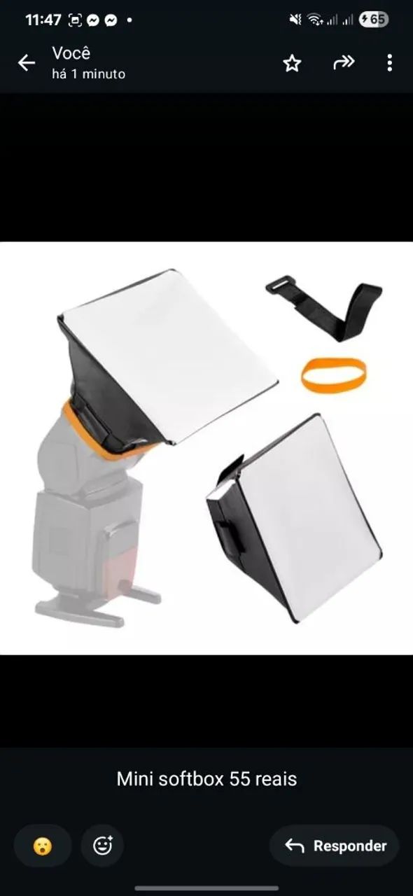 Mini Softbox para Flash Speedlite - Iluminação Profissional