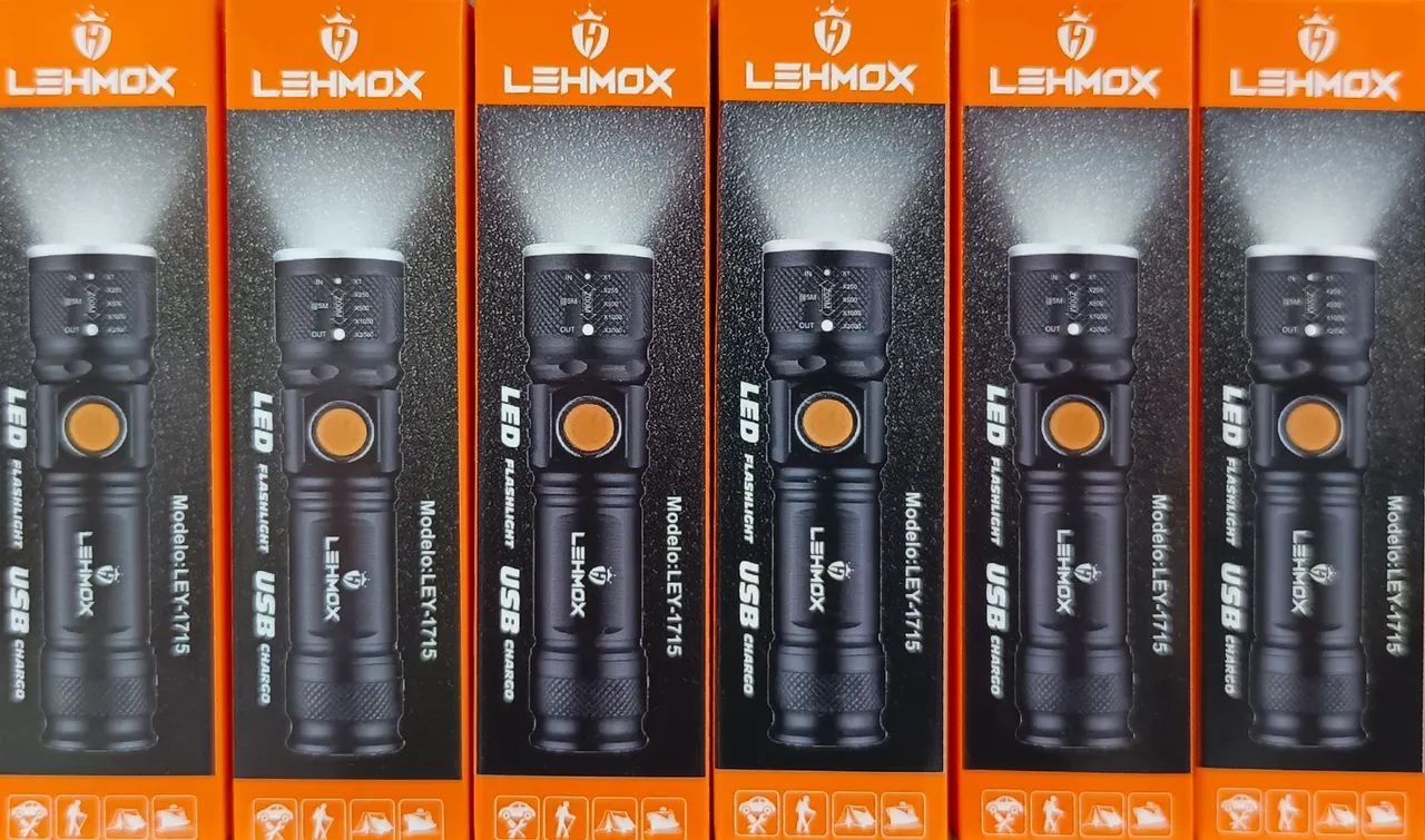LANTERNA FLASHLIGHT USB CHARGC REF: LEY-1715 - Foto 4