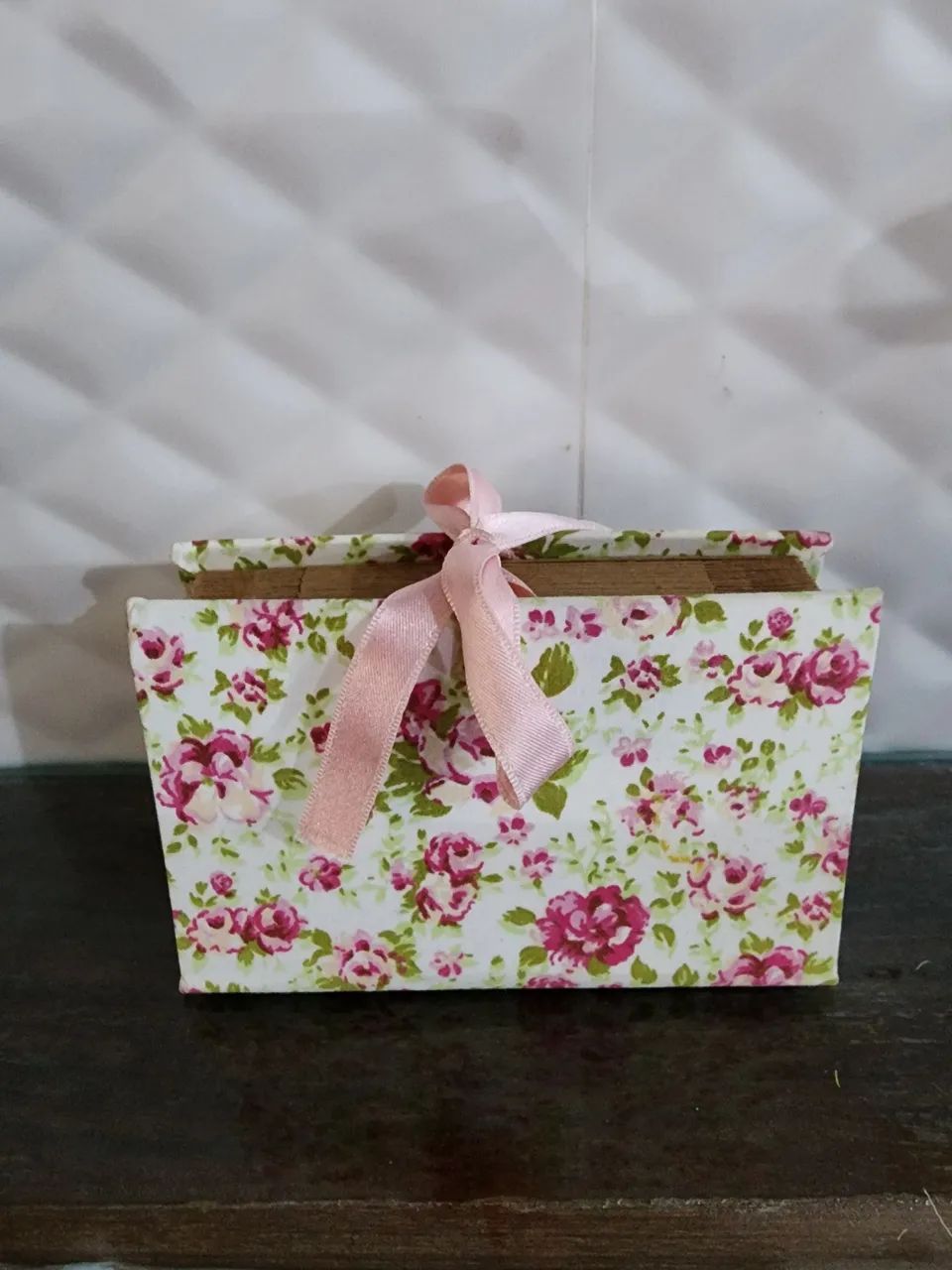 Porta cartões floral vintage