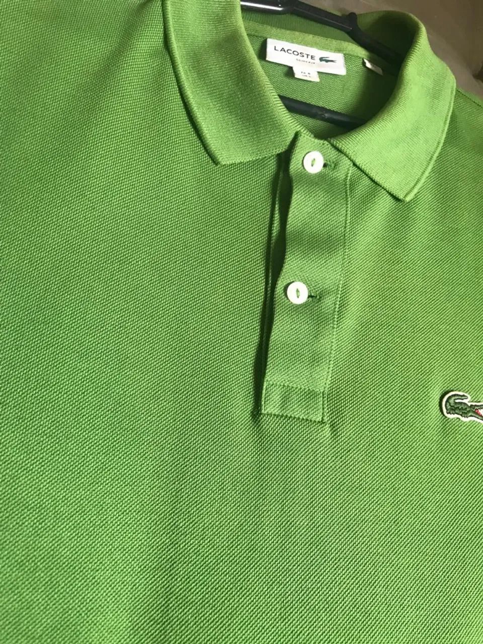 Polo Lacoste Slim Fit Verde - Foto 3
