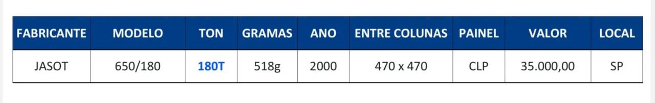 Máquina de Injeção de Plástico Jasot H 650 180 - Foto 4