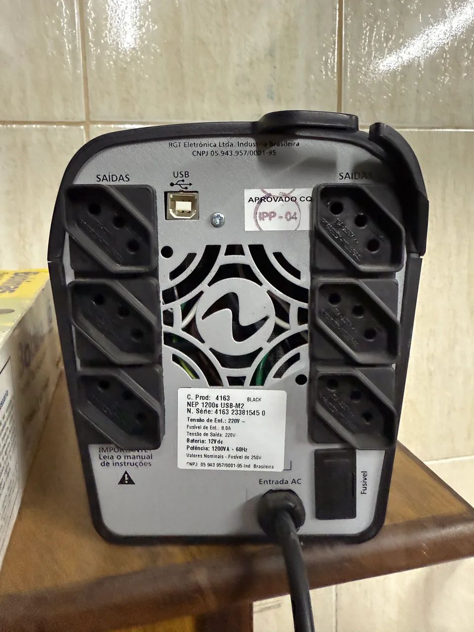 Nobreak Ragtech Easy Pro 4163 1200VA 220V - Foto 4