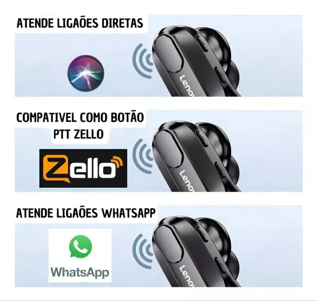 Fones Bluetooth Lenovo XT80 - Foto 3