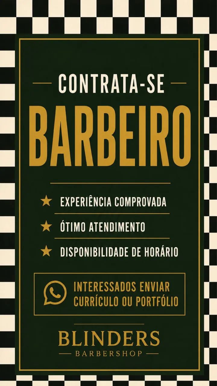 Vaga para Barbeiro Rio Vermelho 