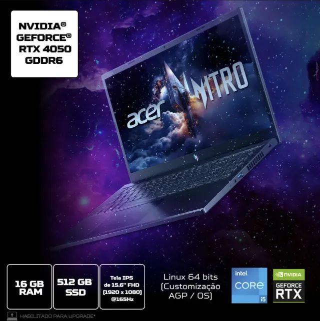 Notebook Gamer Acer Nitro V15 NOVO - Foto 2