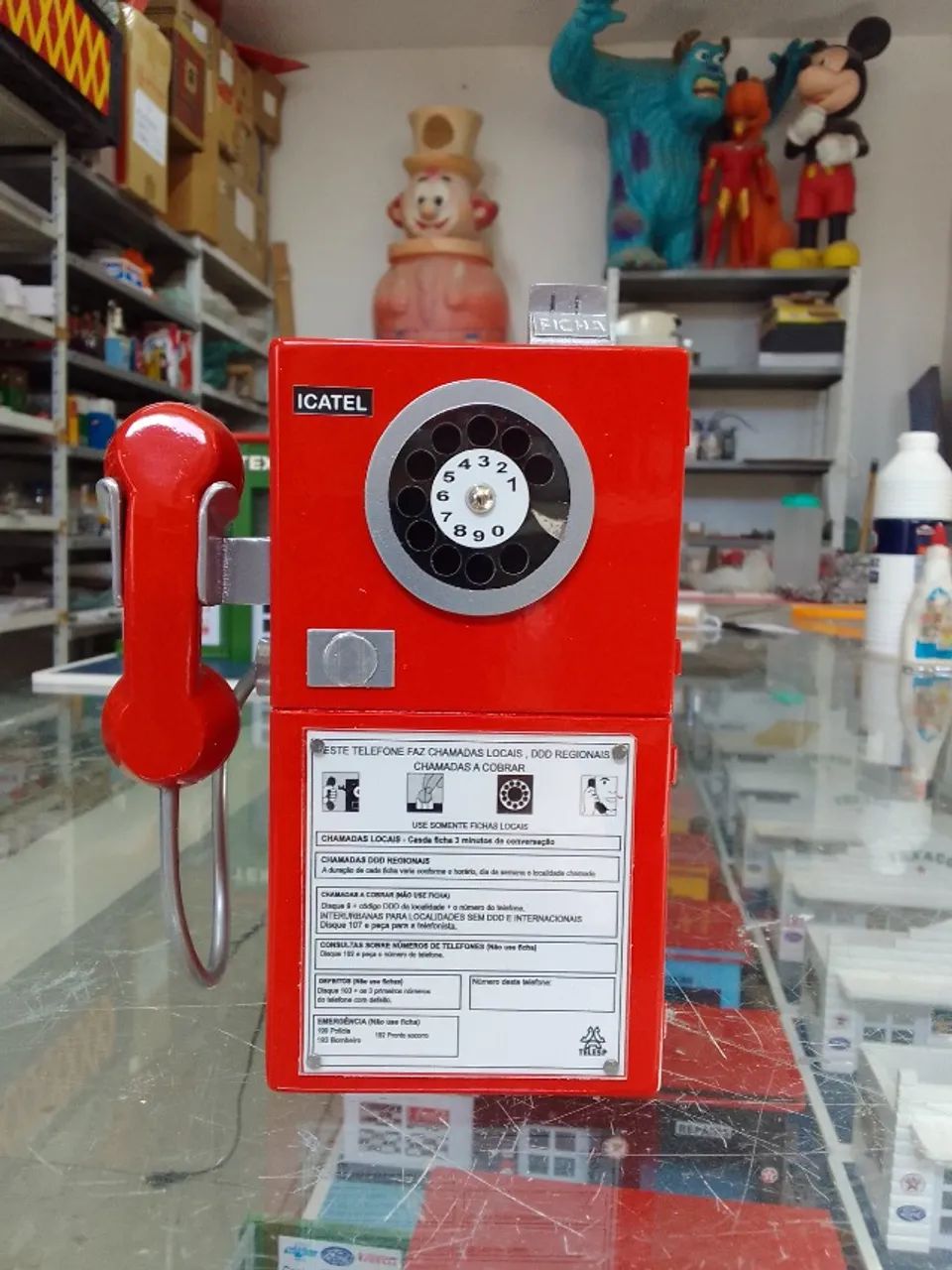 miniatura orelhão anos 80 - Foto 2