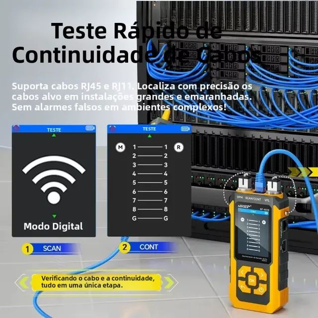 Testador E Localizador de Cabo Noyafa NF-8518 - Foto 3